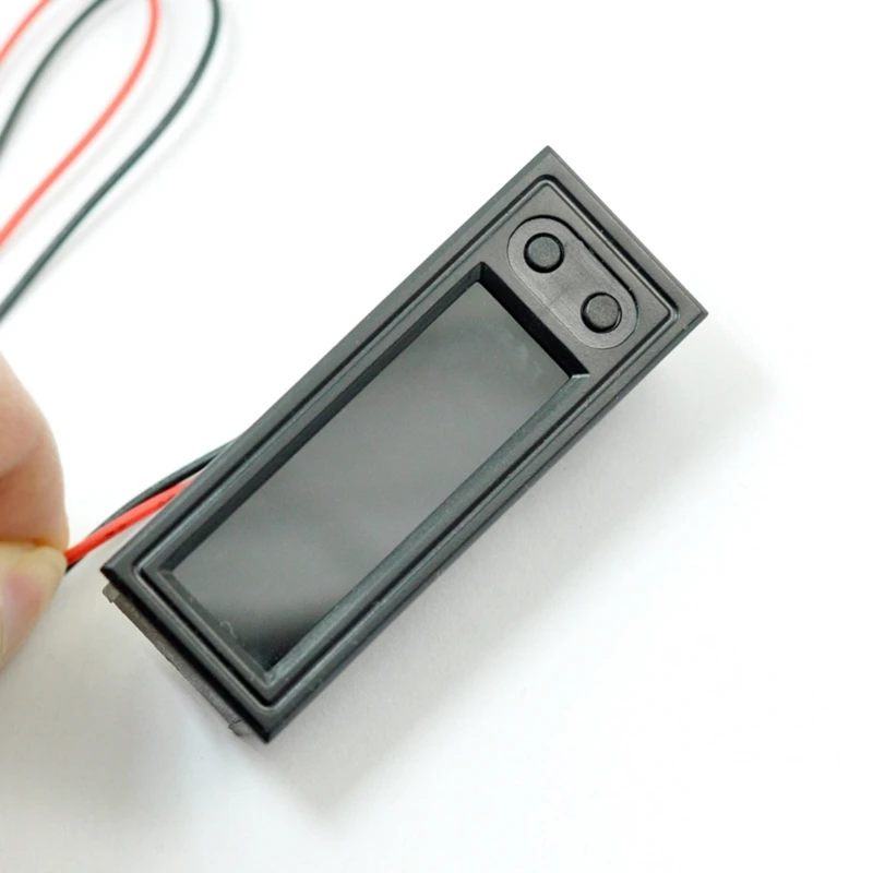 

12V High-precision Clock Car Temperature Voltage Monitor Panel Meter Adjustable