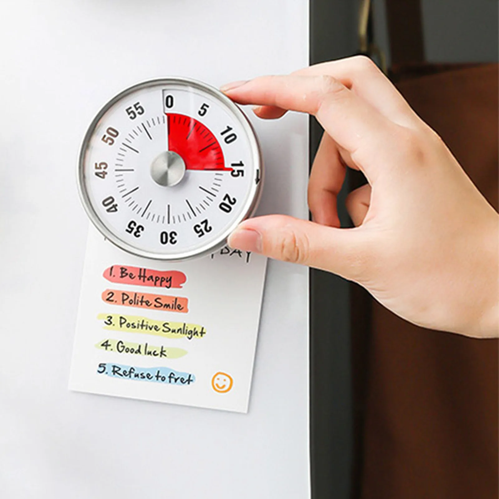 

Kitchen Timer 60 Minute Timing With 70dB Alarm Sound Magnetic Countdown Timer Home Baking Cooking Steaming Manual Timer