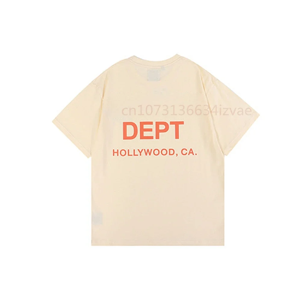 DEPT модная брендовая футболка для мужчин и женщин с коротким рукавом буквенным