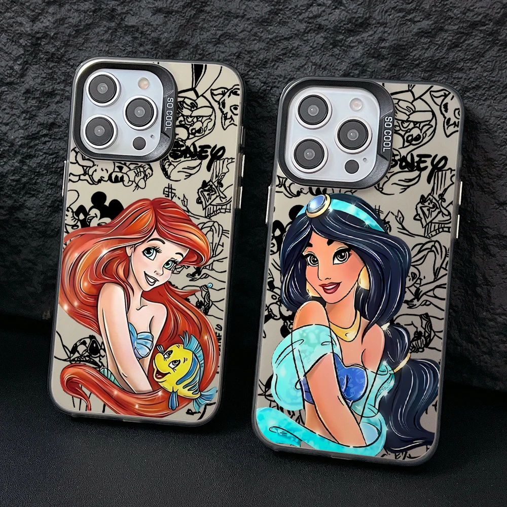 Чехол для телефона Disney Princess Ariel Elsa Oppo A78 A74 A60 A58 A57 A38 A17 A3x Reno 13 12 11 F 10 8 7 6 T Z Pro Plus 4G 5G Cover