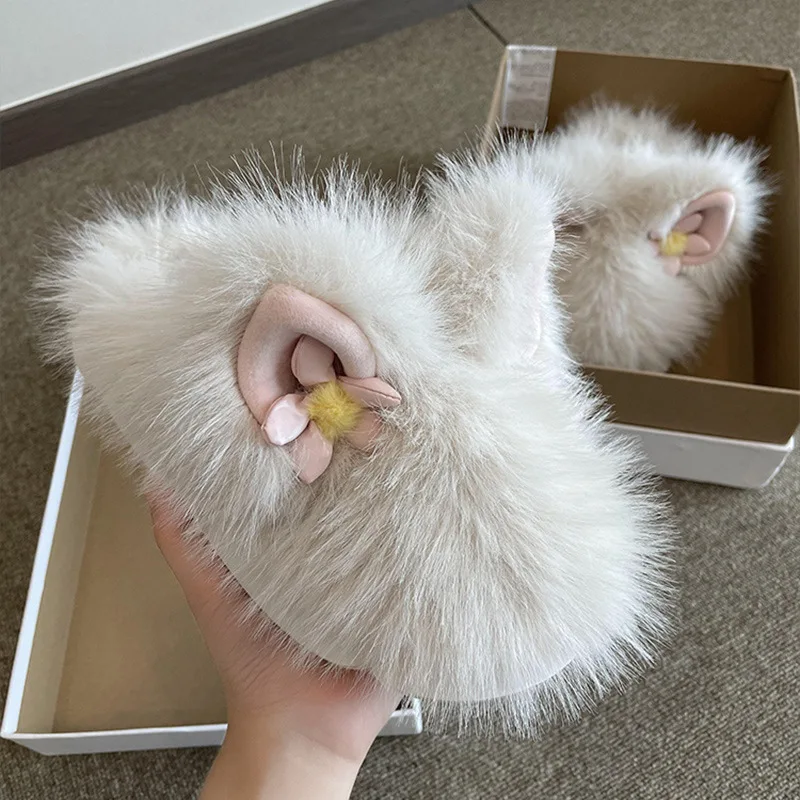 

Suihyung/Новинка 2022 года; Плюшевые тапочки с героями мультфильмов; Женские пушистые меховые шлепанцы с милым котом; Зимние домашние тапочки; Жен...