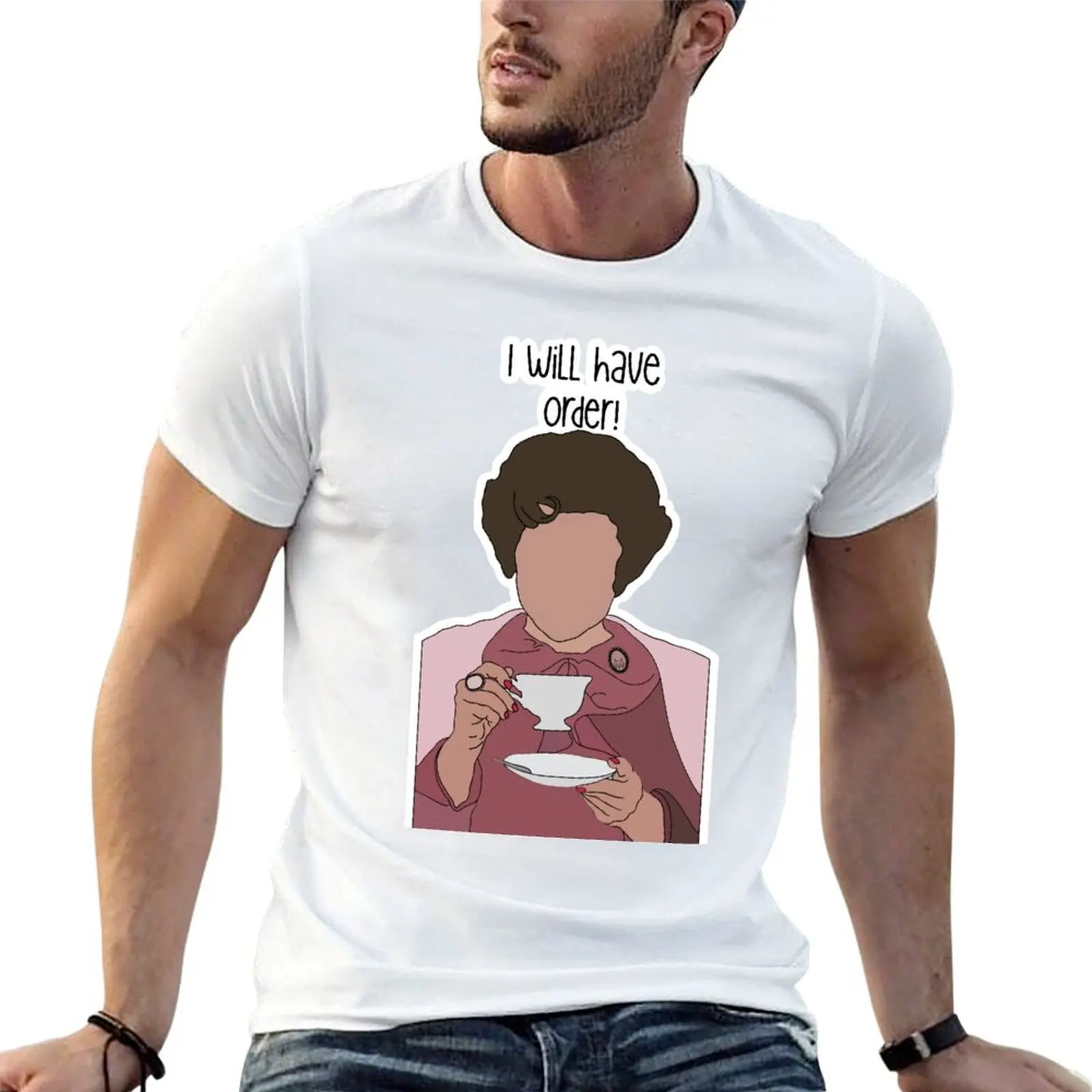 Фото Футболка Dolores Umbridge, I Will Have Order, мужские футболки с графическим принтом, дизайнерские мужские футболки, летние футболки №1