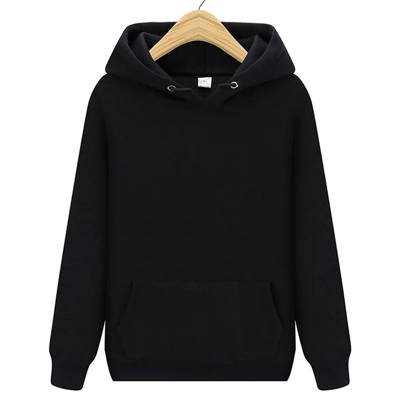 

Fleece Hoodies Men Women Cotton Hooded Long Sleeve Spring Sweatshirt Solid Casual Clothing 2022 Sweetshirt Harajuku