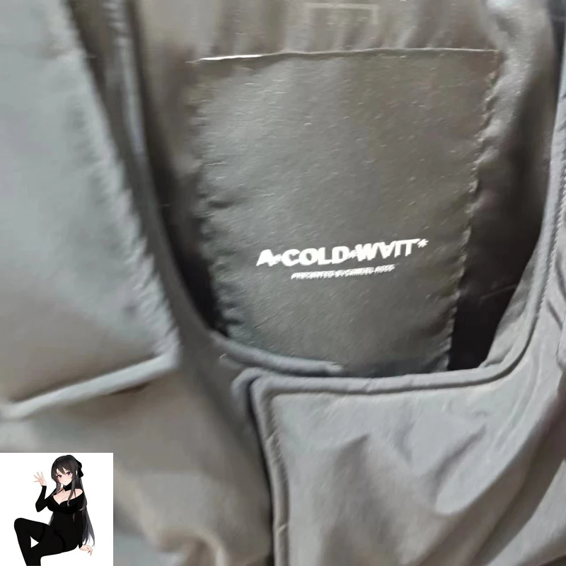 Черный пуховый жилет без рукавов ACW для мужчин и женщин зимние теплые пуховые