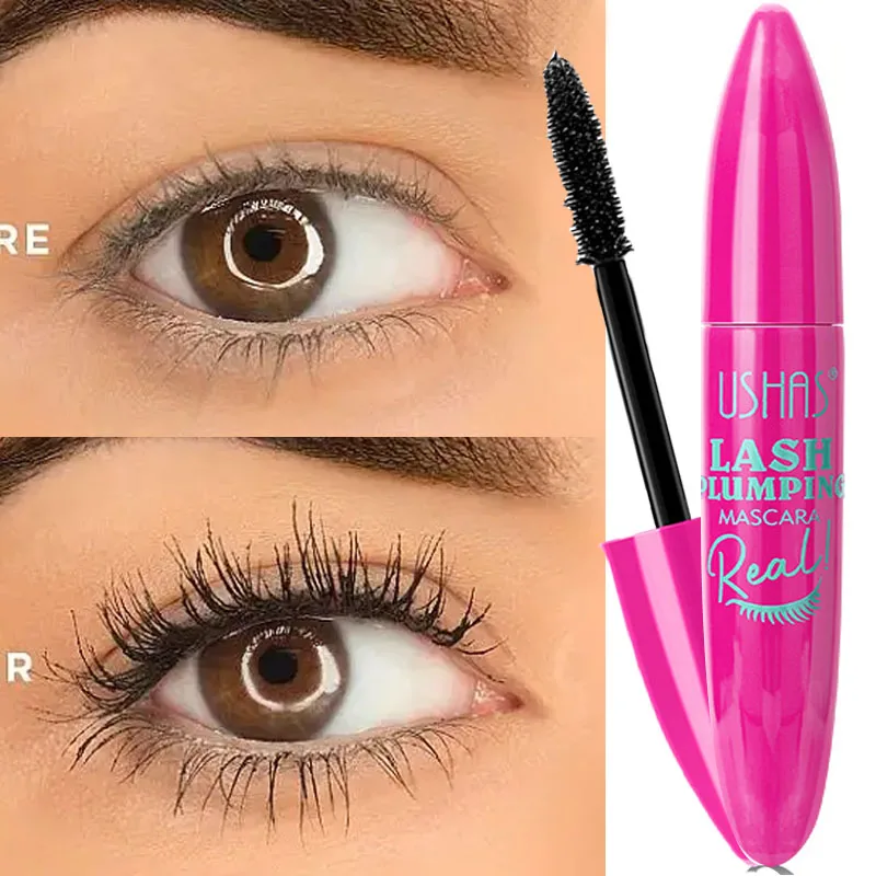 Натуральная стойкая толстая подкручивающая тушь для ресниц водостойкая