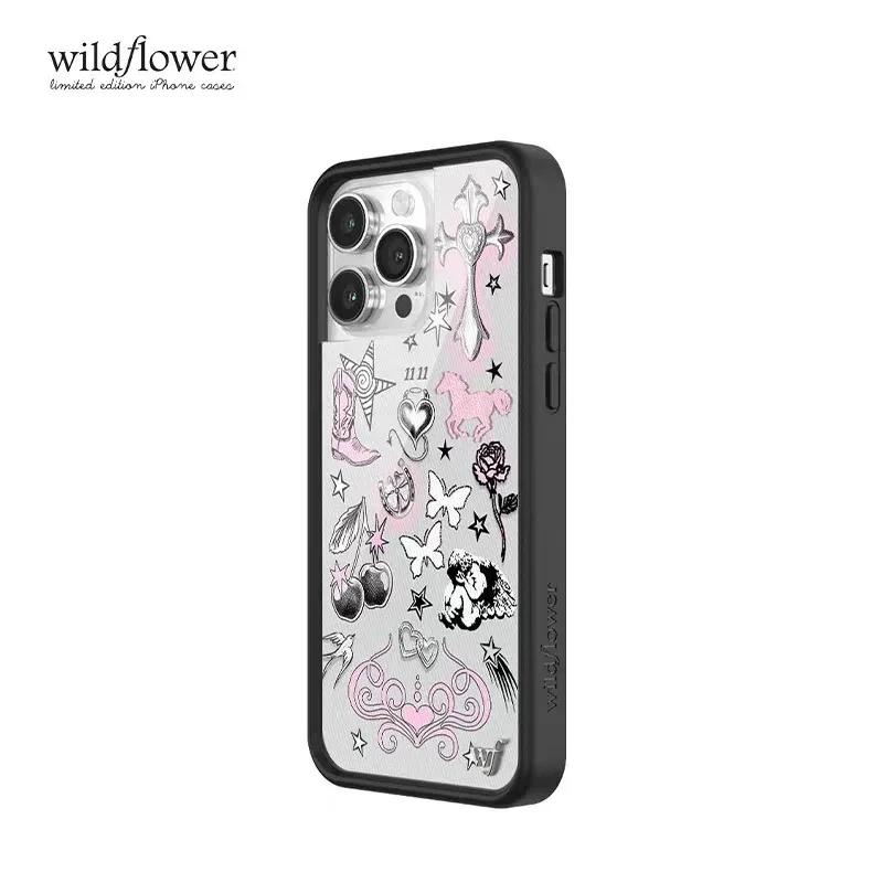 Фото Модный чехол Nessa Barrett Wildflower для iPhone 11 12 13 14 15 16 17 Pro Max Plus с принтом певицы WF в туфлях на высоком каблуке и крестом ﻿ ﻿ ﻿ ﻿ ﻿ ﻿ ﻿ №5