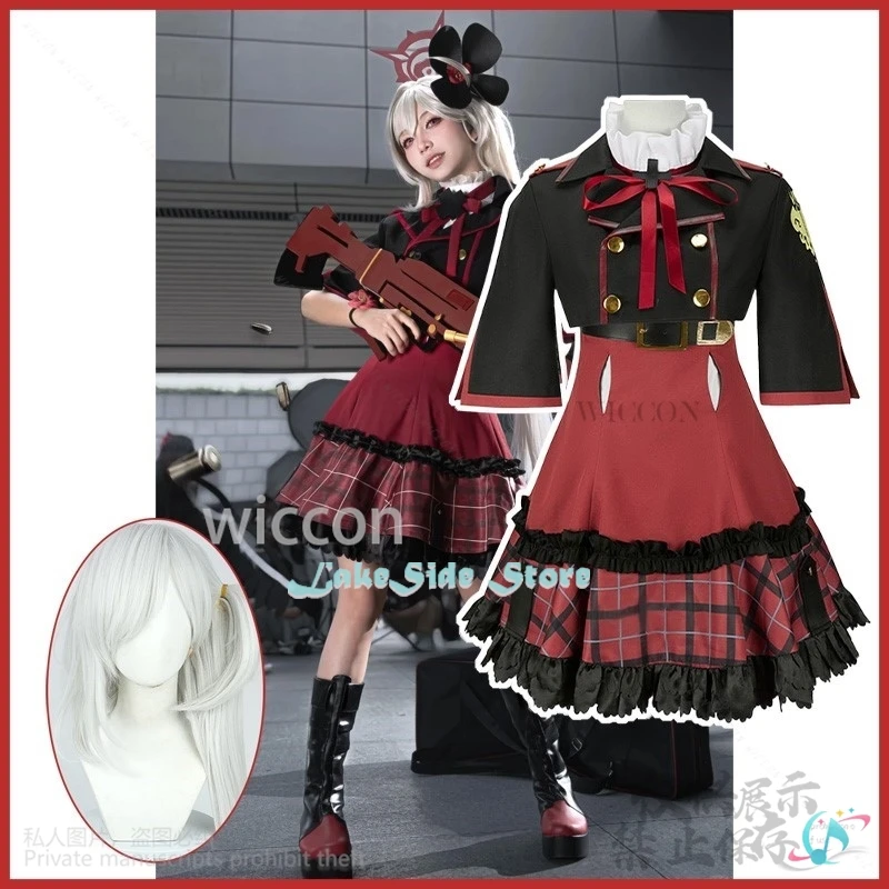 Аниме игра синий архив косплей костюм Асаги Муцуки Jk школьная форма парик