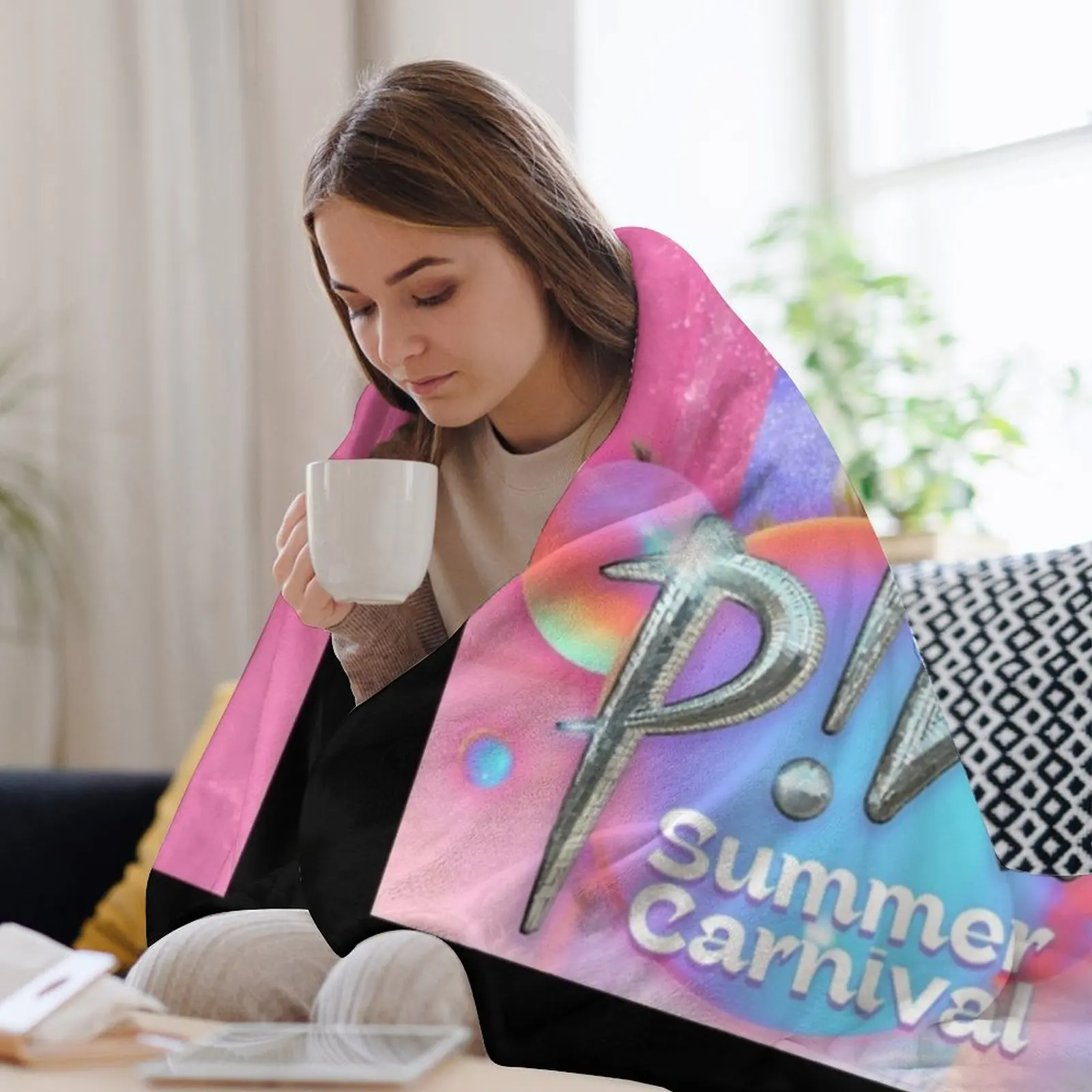 Розовый летний тур 2023 классическая футболка одеяло модные туристические одеяла