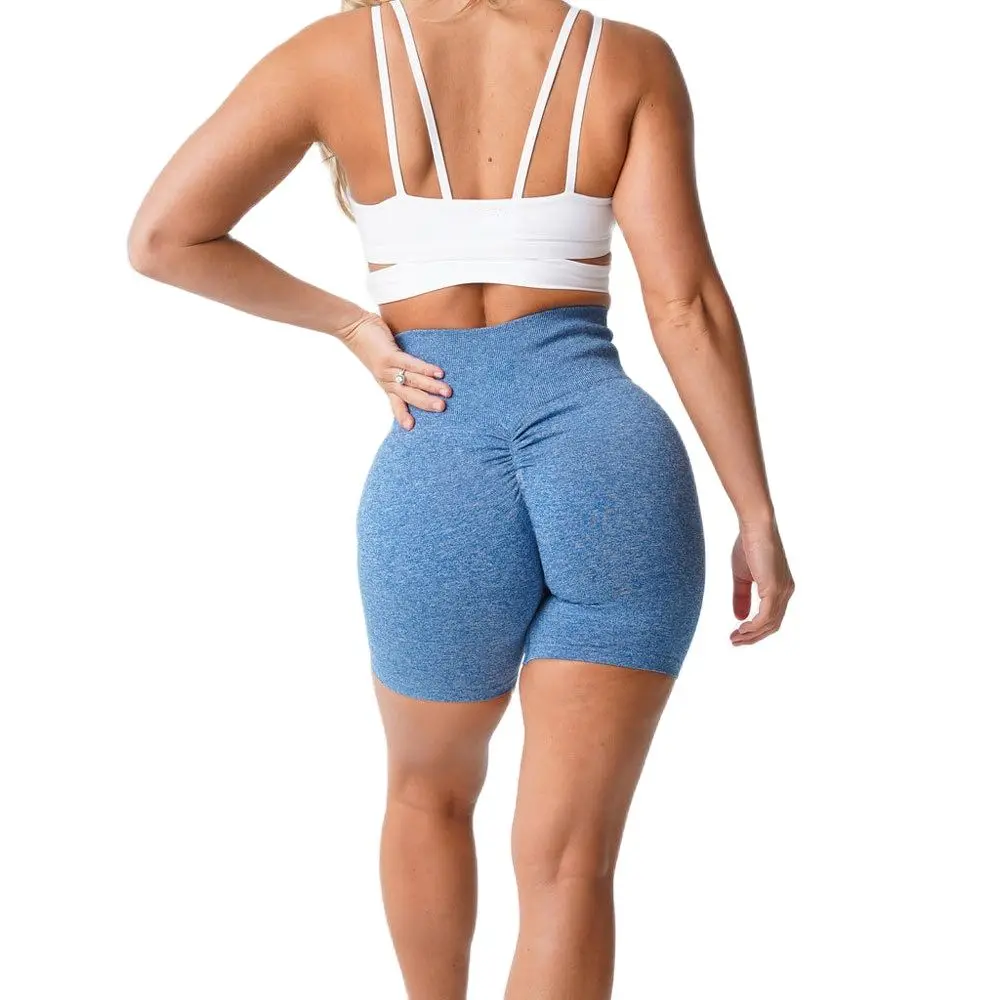Шорты женские бесшовные спортивные с высокой талией для бега и занятий йогой |