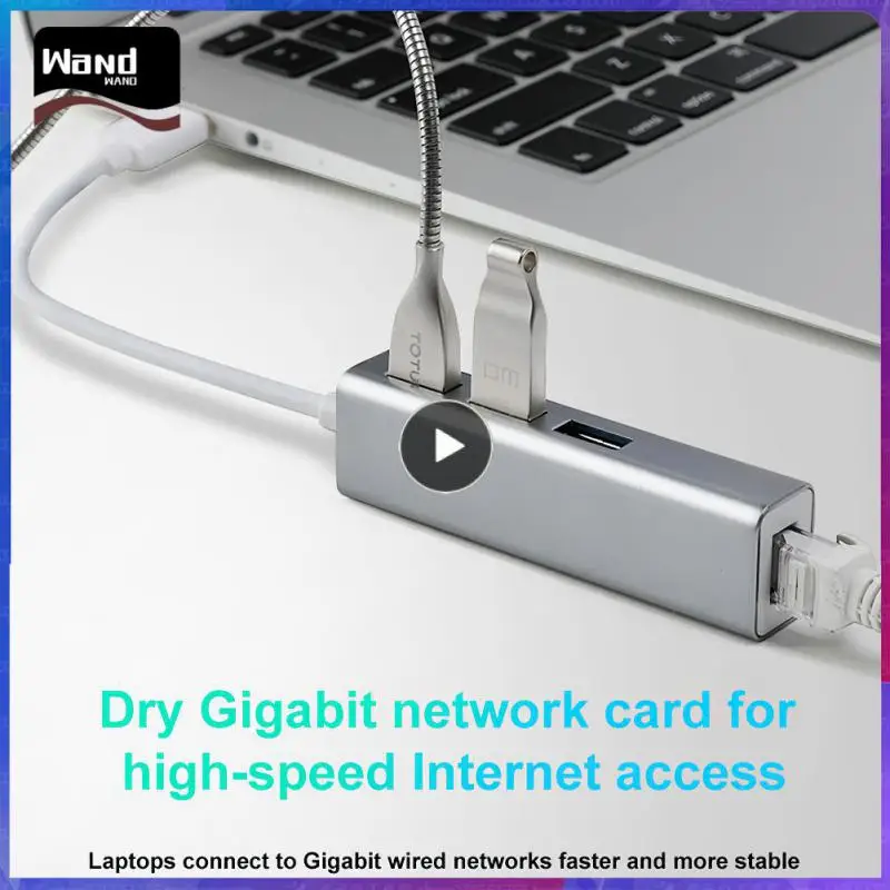 

5gbps HDMI-compatible Splitte 3.0 2.0 Data Hub Aluminum Alloy Usb-c Hub Portable Network Cable Converter 3 Usb Ports Data Hub