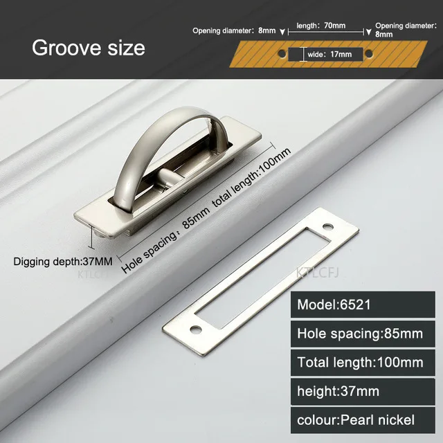 

Встраиваемая крышка из цинкового сплава, напольная ручка шкафа, яркая хромированная мебельная фурнитура, татами, скрытые дверные ручки