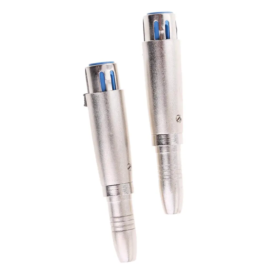 

MagiDeal XLR 3-Pin Female to 1/4" 6.35mm Female Audio Microphone Adapter 2 Pack