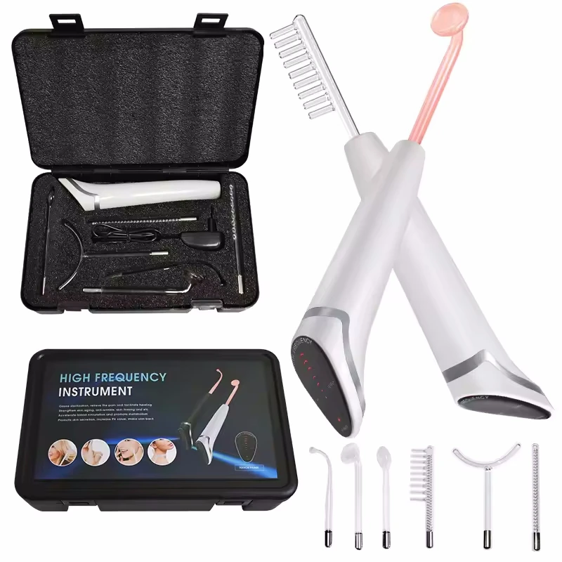 Высокочастотная электродная палочка 6 в 1 неоновая электротерапевтическая