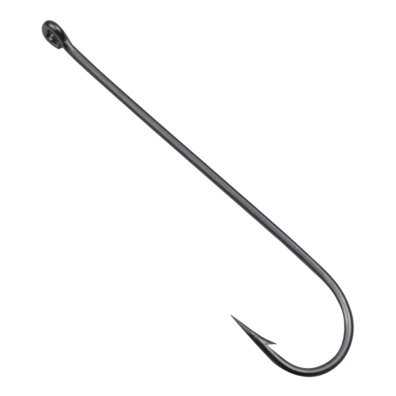 Carlisle bulk long handle hook with extra long tube pay sea fishing hook with barb oblique mouth eel, mackerel, pomfret hook 2