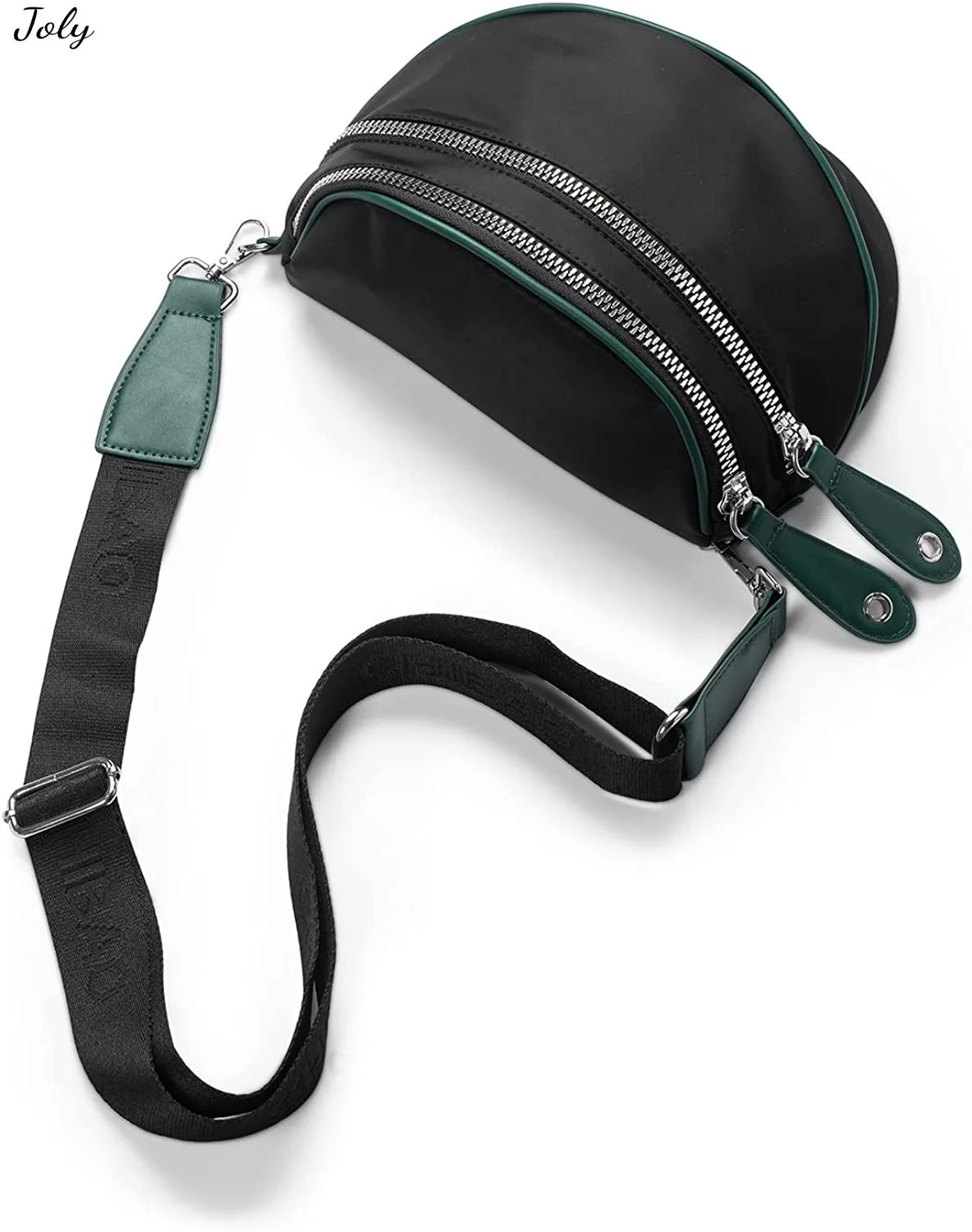 

Shell Shape Crossbody Bag Saddle Bag, Nylon Over Shoulder Bag With Long Wide Cross Body Strap, Multi Ladies Crossover Handbags