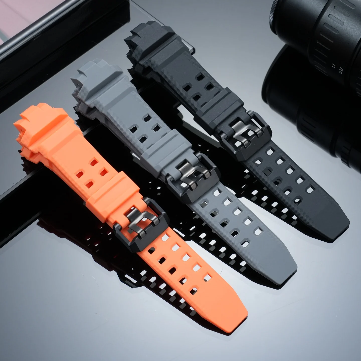 Фото Сменный силиконовый ремешок для часов Casio G-Shock GR-B300 GRB300 Gravitymaster 3-го поколения, авиационный ремешок из полимерной смолы, водонепроницаемый мужской ремешок для часов №2