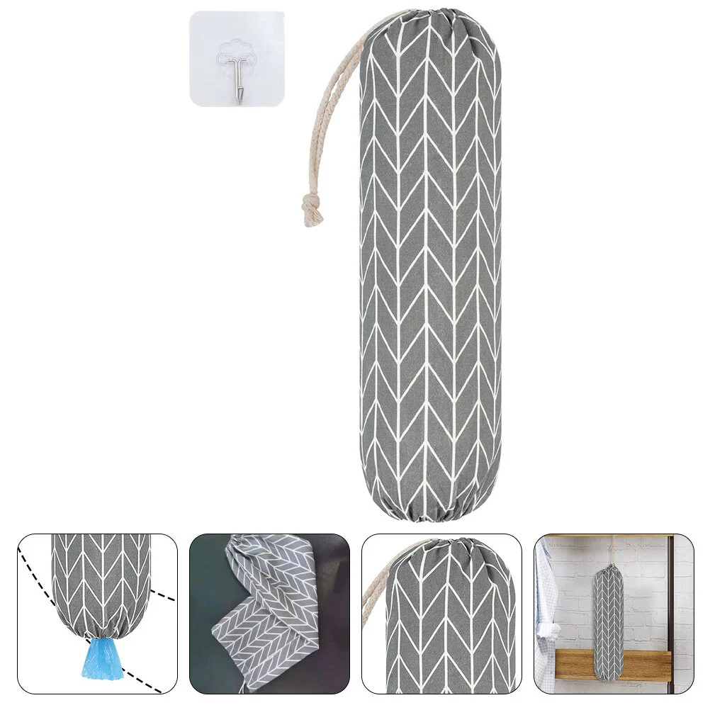 

Belt Suspending Wall Mount Holder Convenient Organizer Wall Hanging Plastic Holders Polyester Grocery Trash Storage