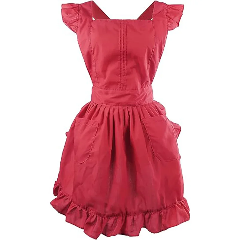 Средняя длина Садовый флорист Льняная маслостойкая горничная Хлопок Кулинарный