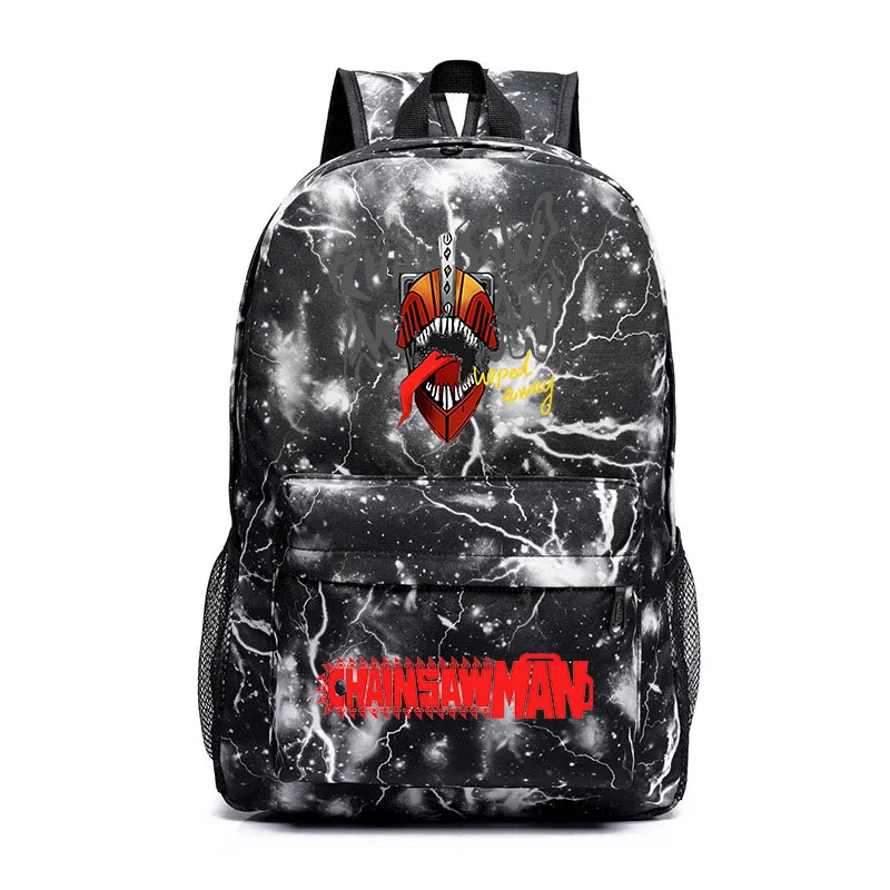 

Chainsaw Man Casual Bag Animated Printing Bag Various Colors Children Backpacks Boys Girls Bag Teen Student School Bag