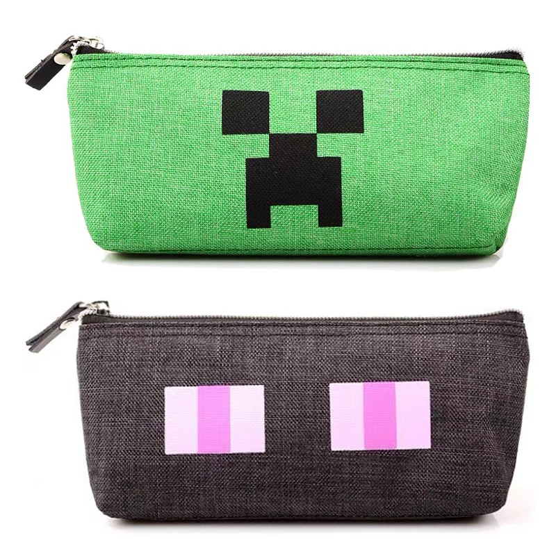 Сумка-карандаш Minecraft сумка для ручек с анимацией студенческий чехол на молнии