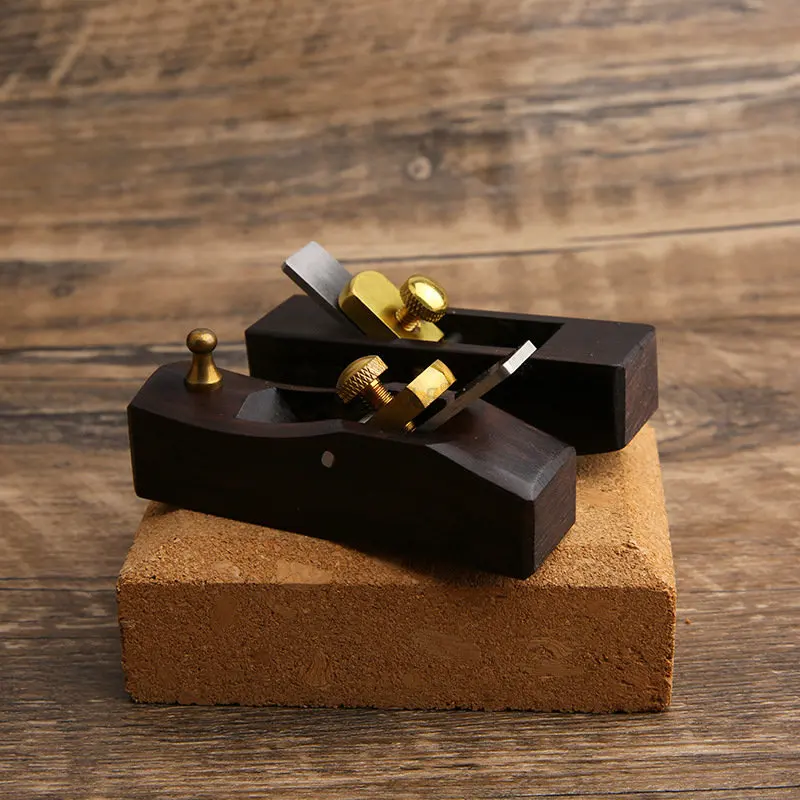 

80 * 20mm Mini Carpenter's Manual Planing Ebony Arc/flat-bottomed Style Joinery DIY Woodworking Tool Diy Wood Craft Hand Planes