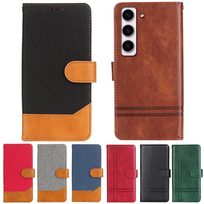 Кожаный флип-чехол-кошелек для Samsung Galaxy S23 5G GalaxyS23 S911B S911N S911U S911U1 S911W S9110 Cover