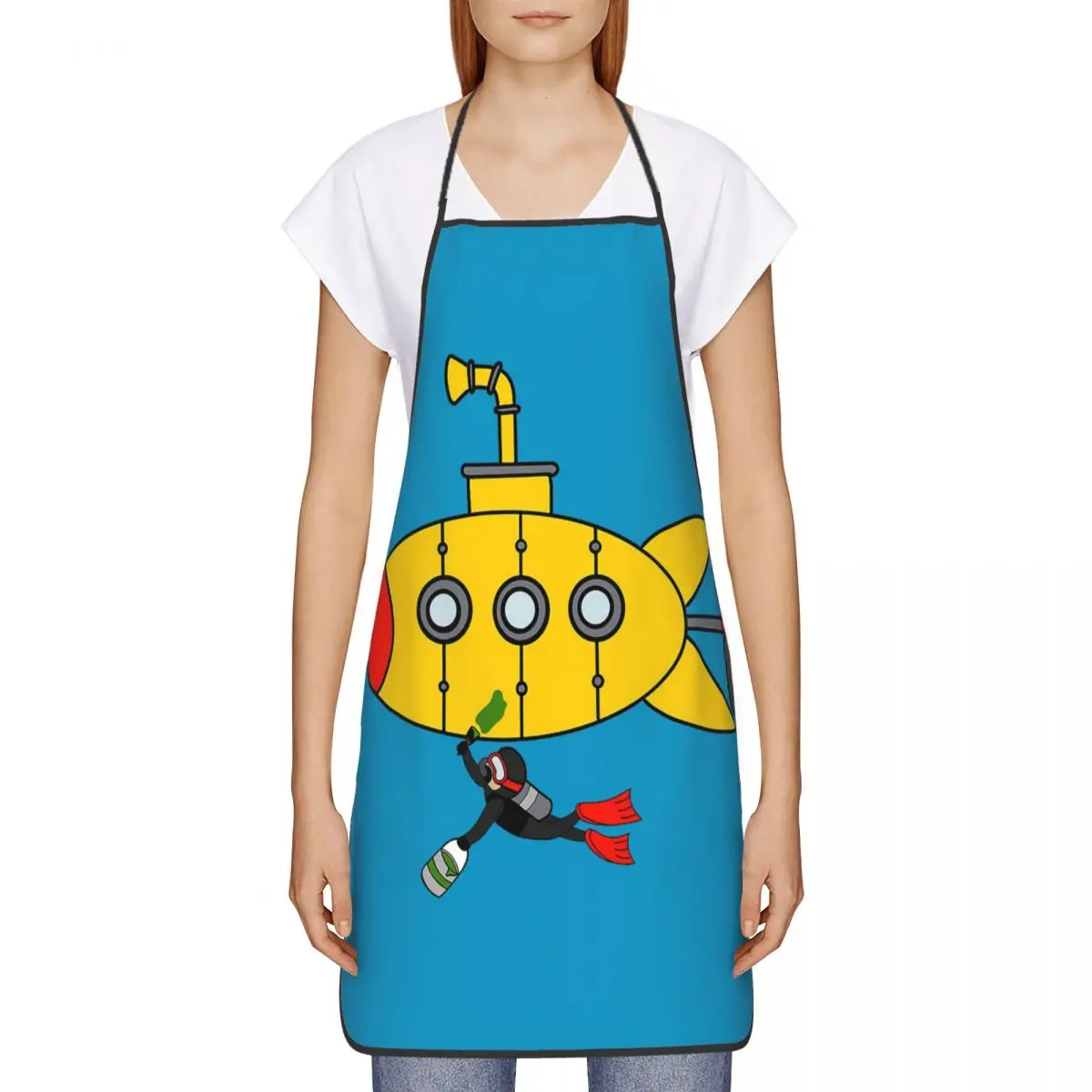 Фартук Beatle для подводной лодки шеф-повар кулинария кухня нагрудник без рукавов
