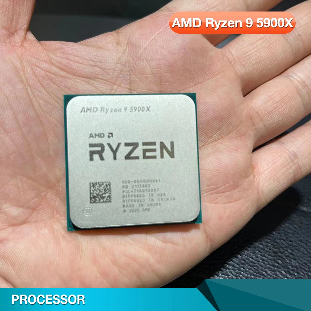 

AMD Ryzen 9 5900X For CPU 12 Cores Processor 24 Threads Base Clock 3.7GHZ L3 Cache 64MB TDP105W