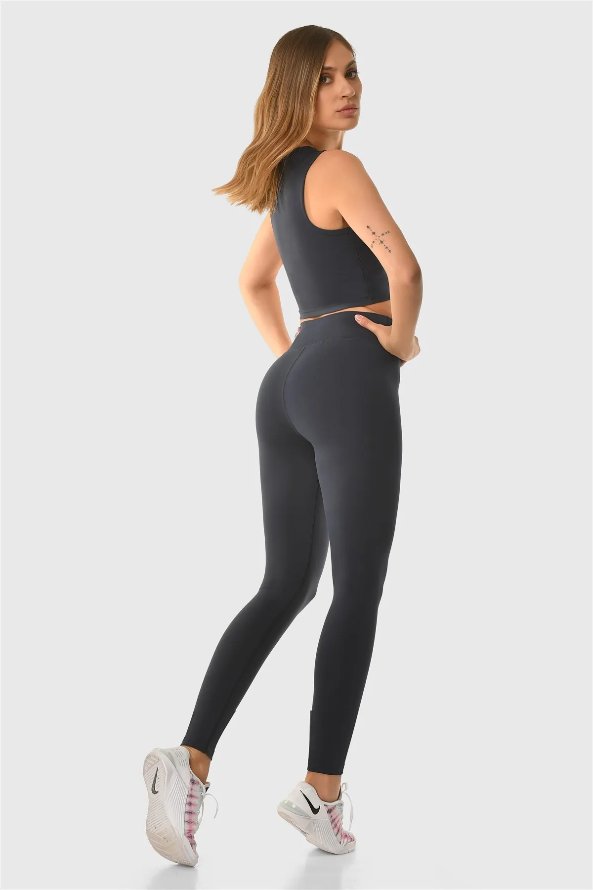 Superstacy High Waist Dark Blue Sports Leggings