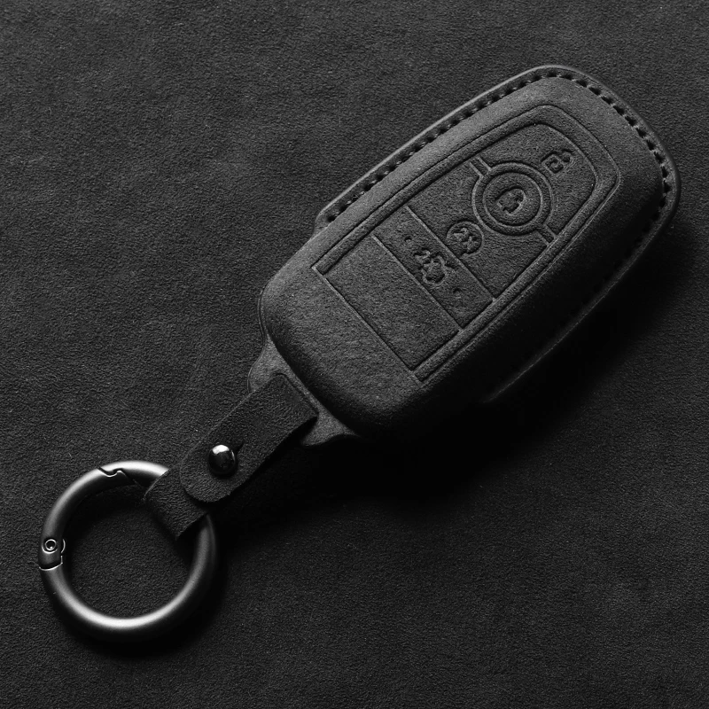 

Для Ford Edge Fusion Mustang Explorer F150 F250 F350 Ecosport чехол для ключей от машины защитный чехол-держатель брелок для ключей