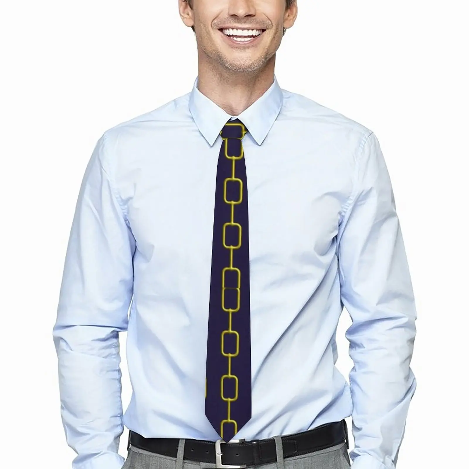 

Галстук с золотыми цепочками, винтажные галстуки с графическим принтом, новые повседневные Галстуки с воротником для мужчин, Аксессуары для галстуков для отдыха