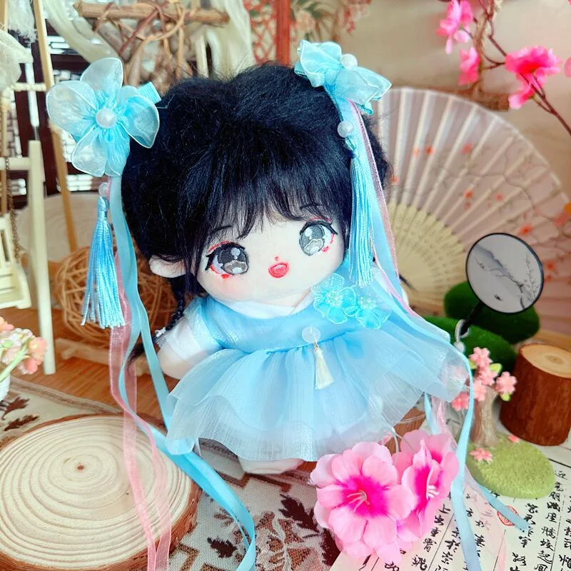 

Plush Dolls Clothes Cotton Doll 20cm Toy Clothes Star Costume Blue Sword Suit Dolls Accessories