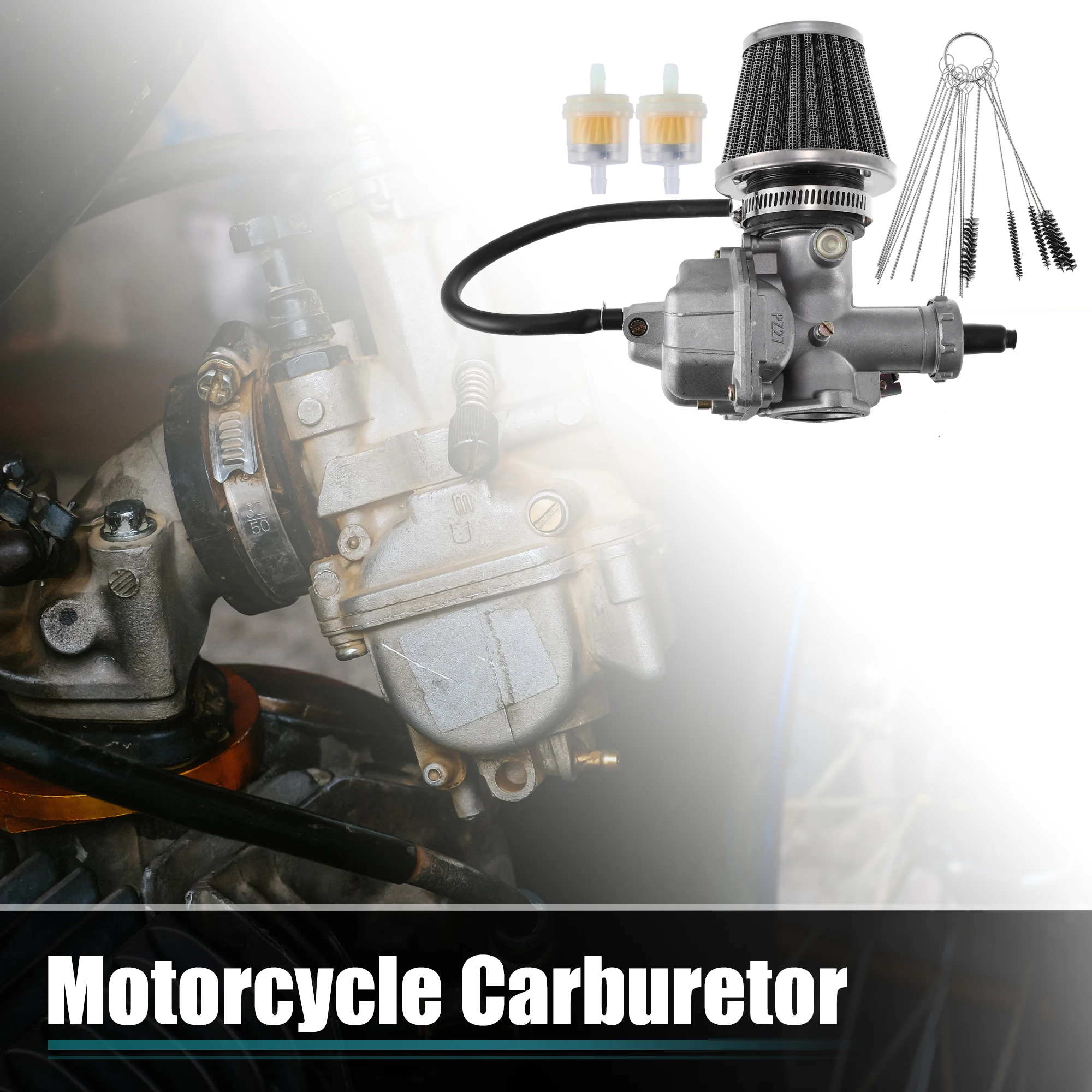 

Мотоциклетный карбюратор Motoforti, комплект с фильтром топливной линии, Чистящая Щетка для 4-тактного CG 150cc 200cc 250cc