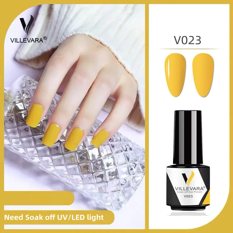 

VILLEVARA Nail Gel Polish Fashion Gorgeous Color Varnish Soak Off UV LED Lamp Base Matte Top Coat Semi Permanent Varnishes