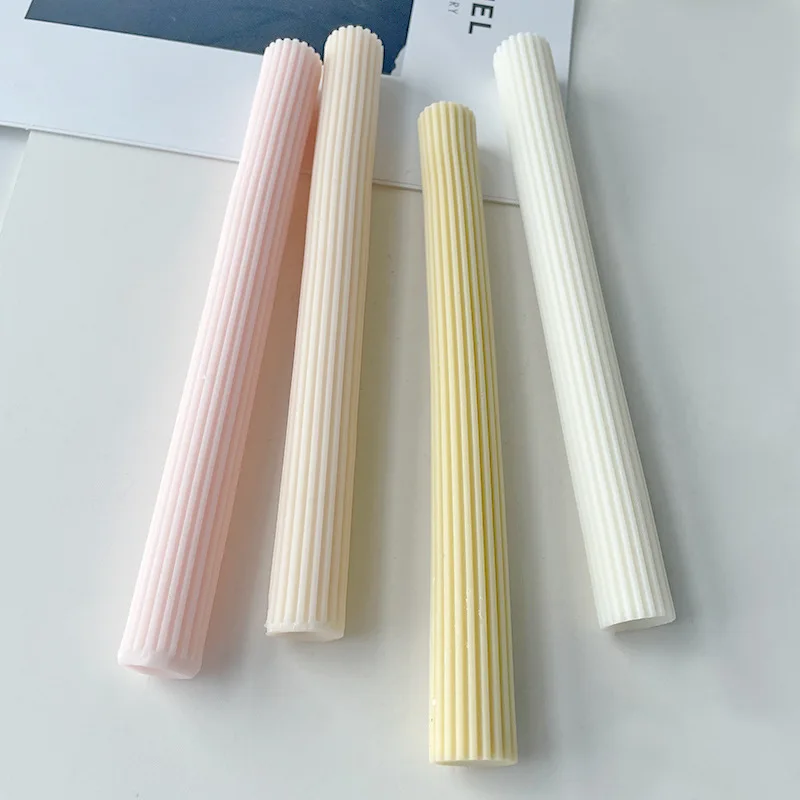 

Силиконовая форма в виде длинной свечи, самодельные Украшения из гипса для ароматерапии