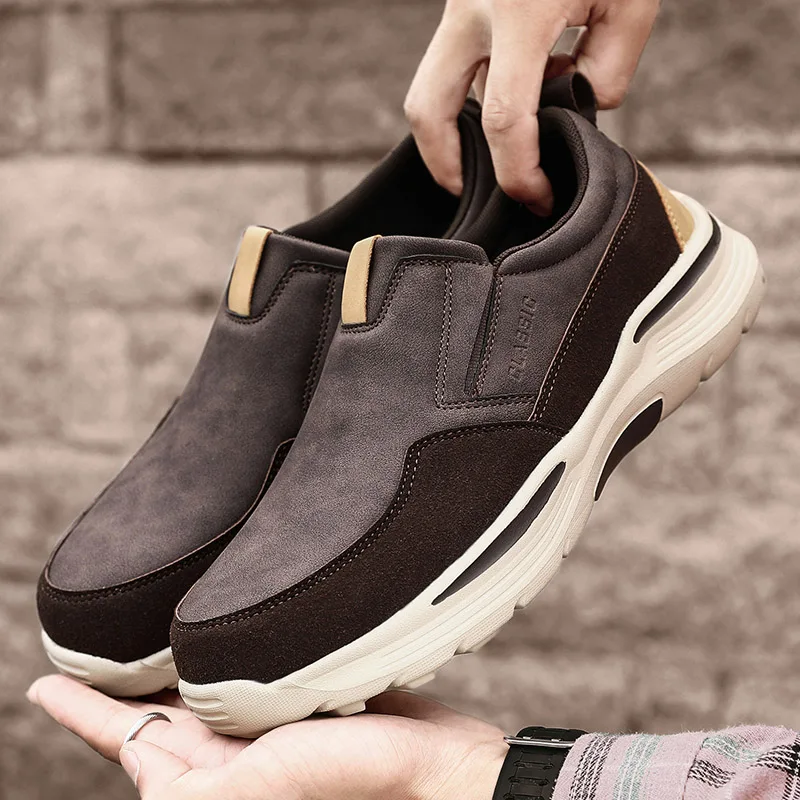 

Men's Walking Shoes Handmade Breathable Man Flat Loafer Lightweight Male Driving Casual Sneakers Outdoor Footwear Size 47 48