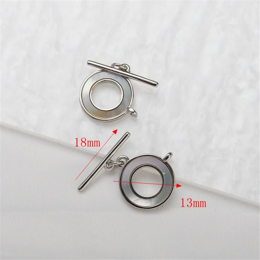 Ожерелье и браслет с круглой пряжкой из циркония пряжка OT подвесным соединением