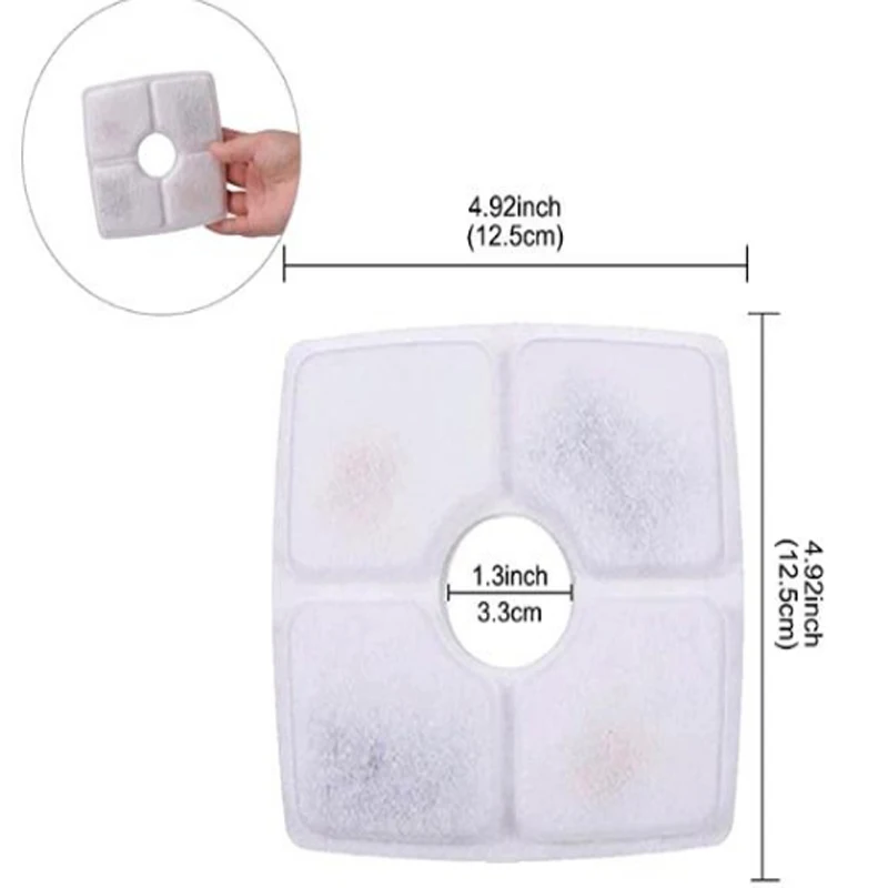 Сменный фильтр с активированным углем для домашних животных водяной фонтан