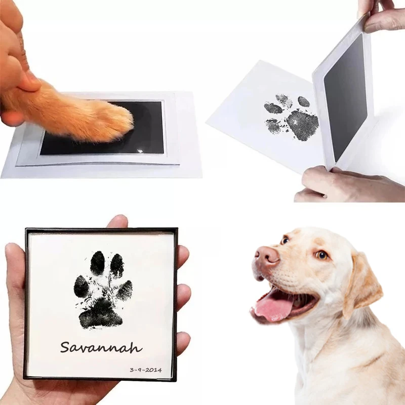 

Pet Newborn Pad Printing Dog Pawprint Print Footprint Stamp-pad Free Safe Souvenir Pad Baby Pet Pad Wash Footprint Paw Non-toxic