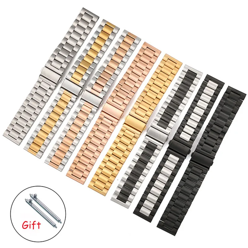 

Watch band For Samsung Gear S3 S4 Frontier Classic Watchstrap Stainless Steel watchband Watch 42mm 46mm Accessorie 18 20 22 24MM