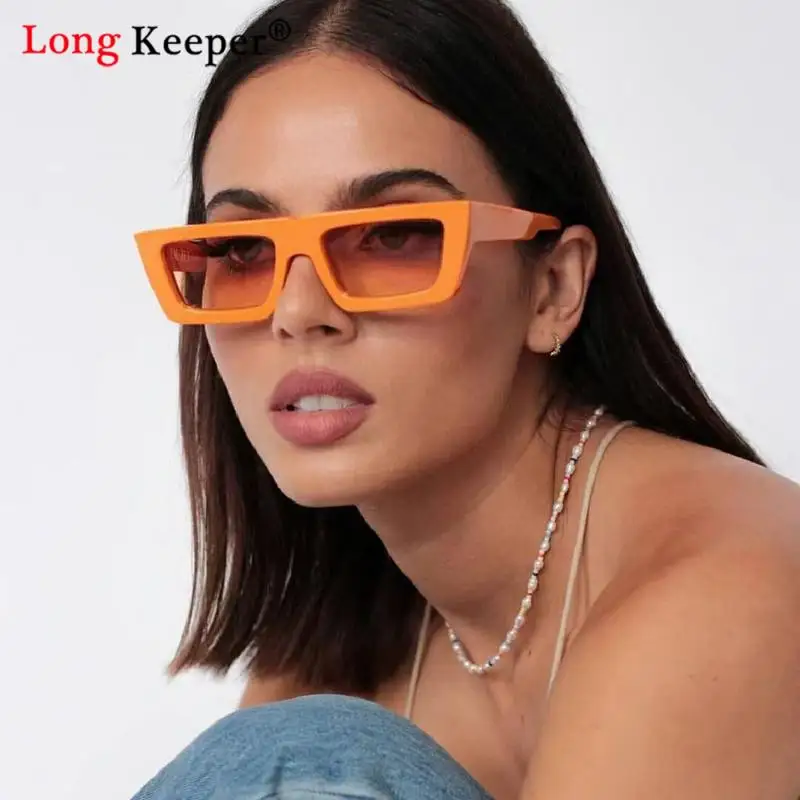 

2022 New Summer Vintage Small Square Frame Sunglasses For Women Men Punk Rectangle Shade Sun Glasses UV400 Eyewear Long Keeper