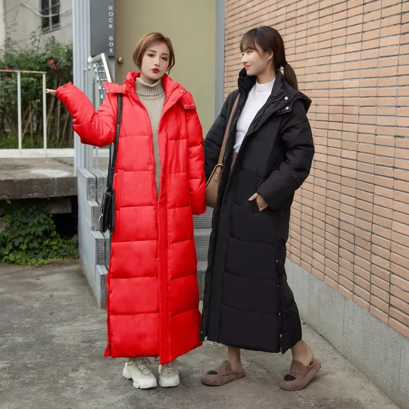 

NEW IN down parka women with hood down jacket winterr coat cultivate morality fashion eiderdown hoodie with thick 805