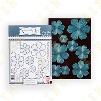 shabby blossoms metal craft cutting dies diy scrapbook paper diary decoration card handmade embossing new product for 2022