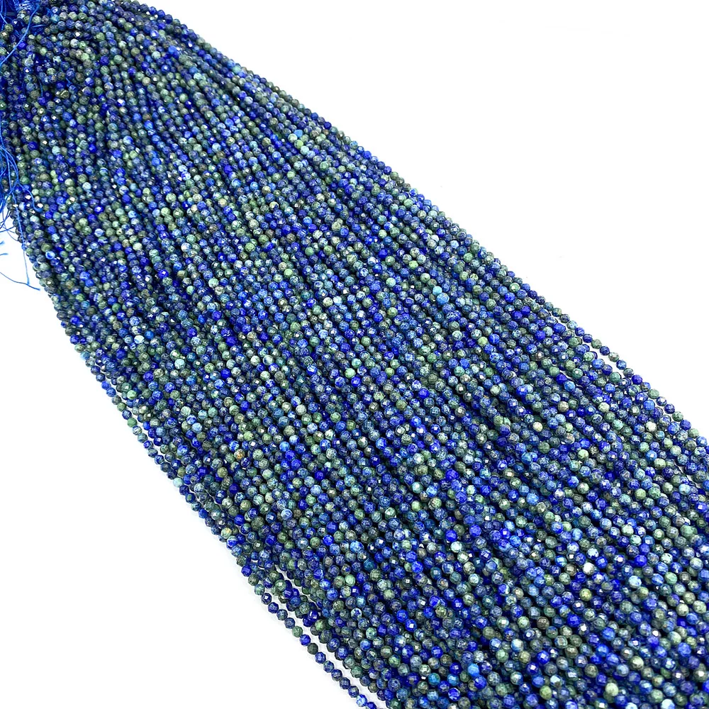 

Natural Stone Faceted Small Beads Phoenix Lapis Lazuli Loose Spacer Beads for Jewelry DIY Necklace Bracelet Beaded Accessories