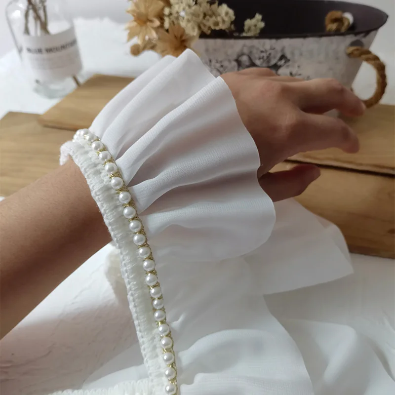 2 метра/упаковка декоративные ленты из белого шифона 8 см