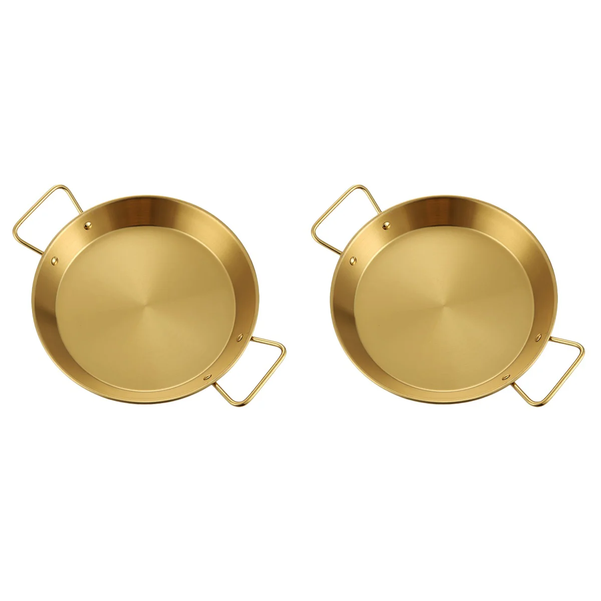

Pan Serving Frying Steel Stainless Pot Saucepan Tray Low Platterstick Plate Non Cooking Cookware Camping Fried Wok Round Paella