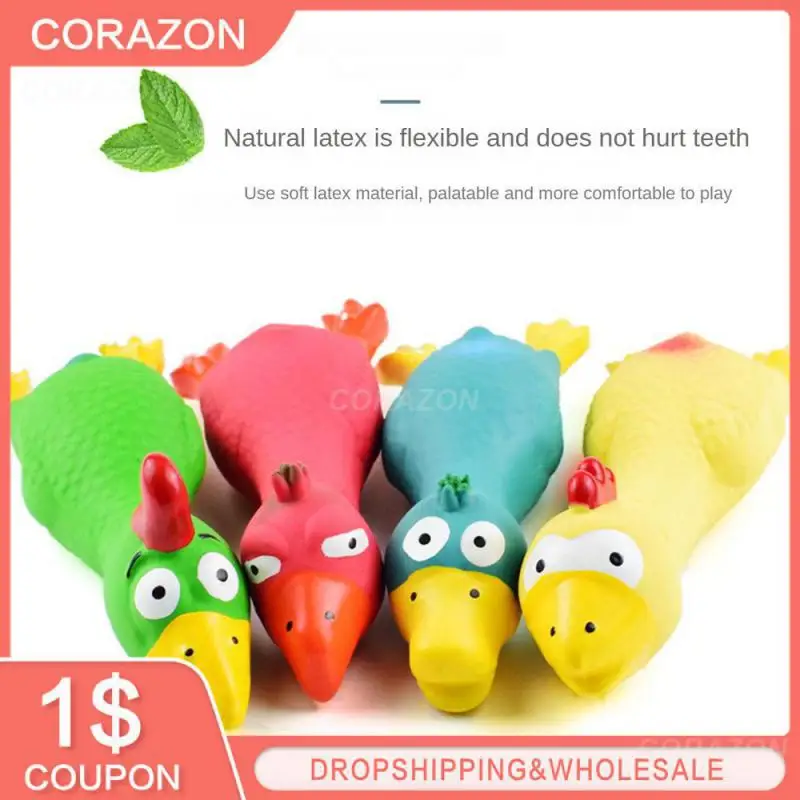 

Puppy Chew Toys Three Colors Attracting Teeth Cleaning Bite-resistant Cute Dog Accessories Pet Squeak Toys 1pc Creative