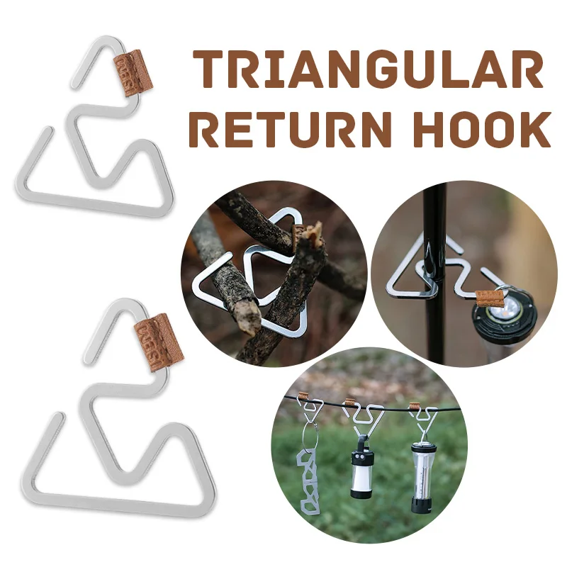 

Triangle Hanger Hook Work Gloves Safety Clip Outdoor Tactical Gloves Climbing Rope Anti-lost Camping Hanging Buckle