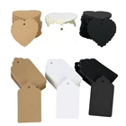 100 шт.лот, пустая форма сердца, крафт-бумага, подарочные бирки, сделай сам, бирка, этикетка, Закладка, карта для свадьбы, вечерние украшения на День святого Валентина