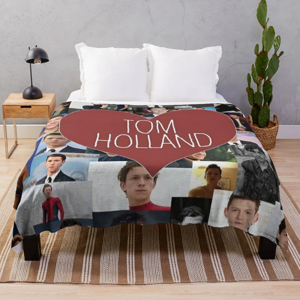 

tom holland blanket/stickers Throw Blanket Quilt Blanket